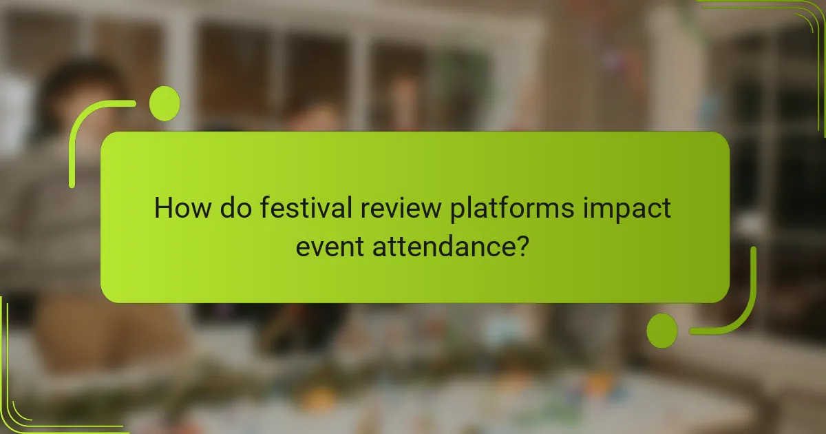 How do festival review platforms impact event attendance?