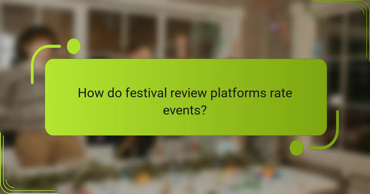 How do festival review platforms rate events?